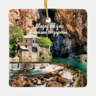 Ornement En Céramique Style de Blagaj Tekija Dervish Bosnie-Herzégovine