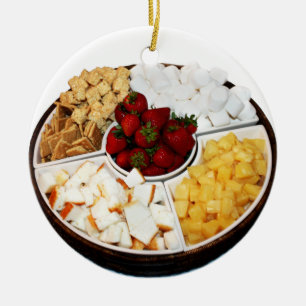 Ornement En Céramique Sucres pour fondue au chocolat