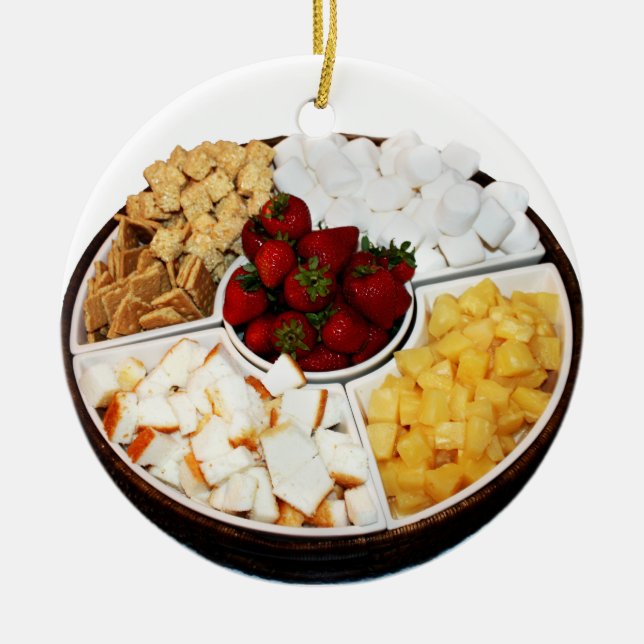 Ornement En Céramique Sucres pour fondue au chocolat (Devant)