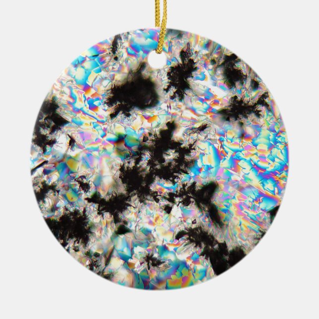Ornement En Céramique Sulfate de potassium sous le microscope (Devant)