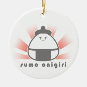 Ornement En Céramique Sumo Onigiri