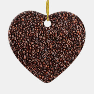 Ornement En Céramique Superficie en grains de café