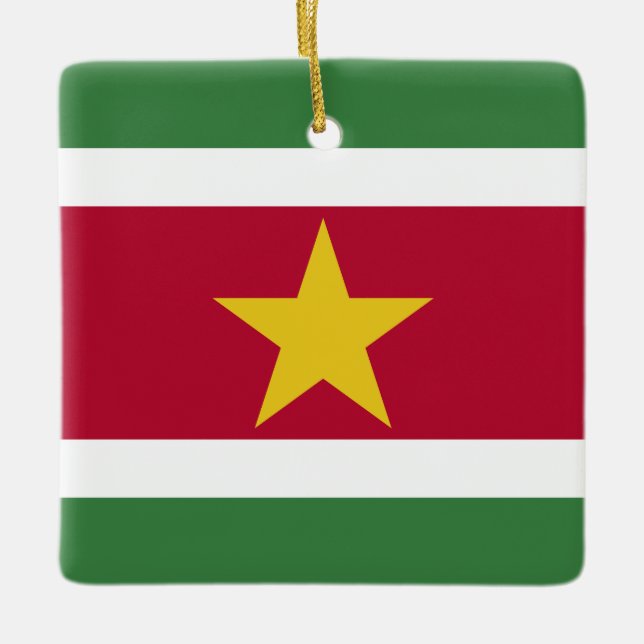 Ornement En Céramique Suriname Flag (Devant)