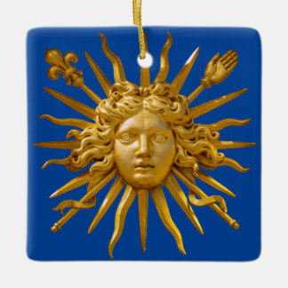 Ornement En Céramique Symbole de Louis XIV le Roi Soleil