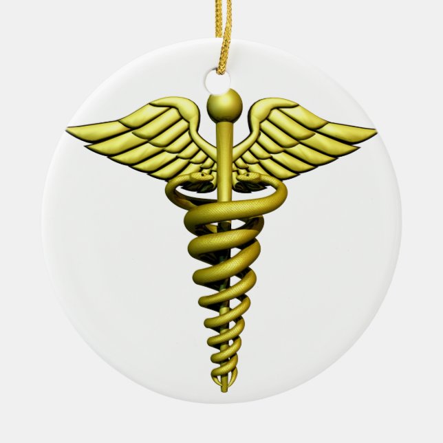 Ornement En Céramique Symbole Médicale (Devant)
