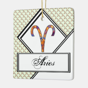 Ornement En Céramique Symbole Zodiac Aries Élément par Kenneth Yoncich