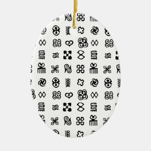 Ornement En Céramique Symboles africains Adinkra