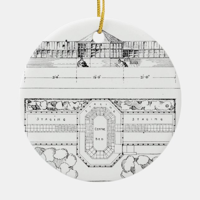 Ornement En Céramique Système de chauffage pour une serre chaude, un (Devant)