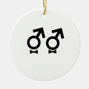 Ornement En Céramique T-shirt de mariage homosexuel