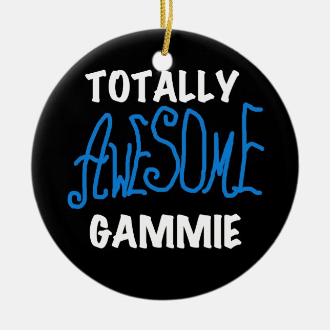 Ornement En Céramique T-shirts et cadeaux bleus totalement (Devant)