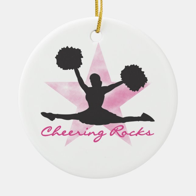 Ornement En Céramique T-shirts et cadeaux encourageants roses de roches (Devant)