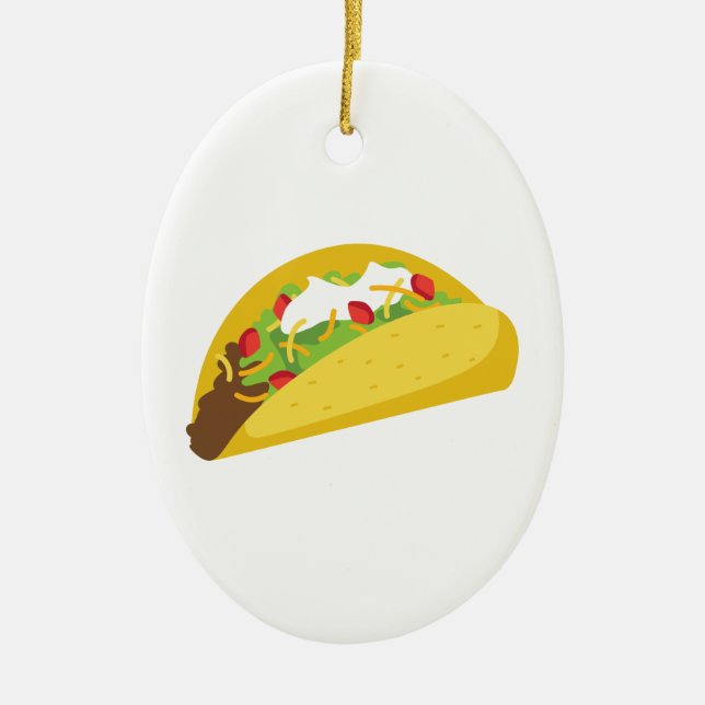 Ornement En Céramique Tacos (Devant)