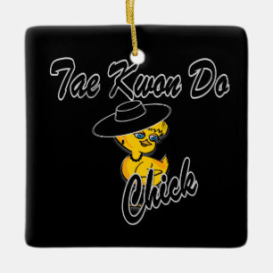 Ornement En Céramique Tae Kwon Do Chick #4