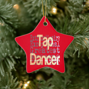 Ornement En Céramique Tap Dancer Extraordinaire