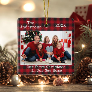 Ornement En Céramique Tapis Texte Plaid Premier Noël Nouveau Accueil