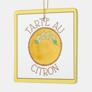 Ornement En Céramique Tarte au citron tarte au citron tarte à tarte à ta