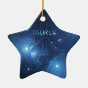 Ornement En Céramique Taureau de signe de zodiaque