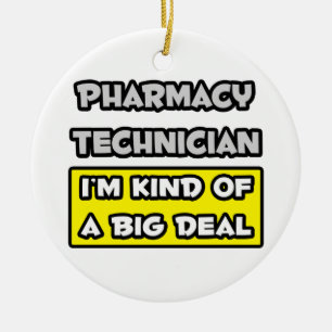 Ornement En Céramique Technicien en pharmacie .. Je suis une sorte de Bi