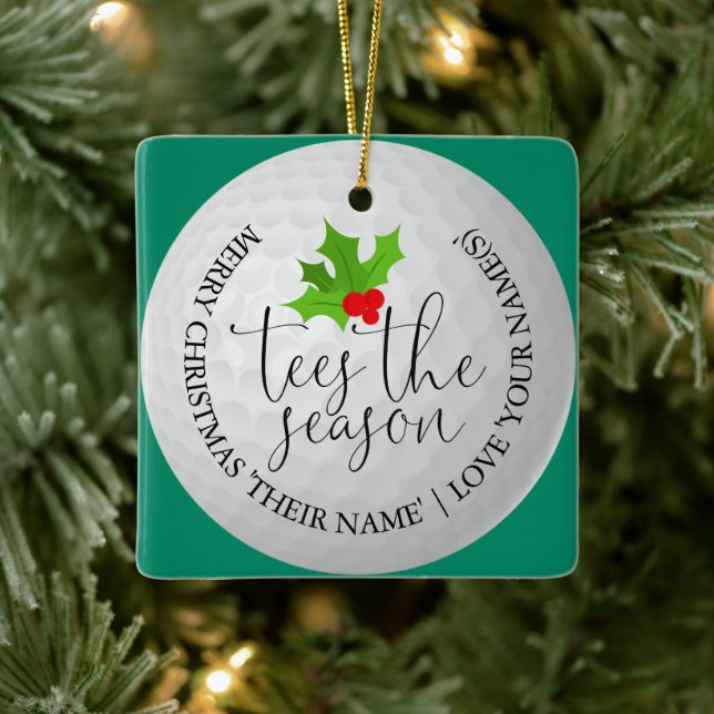 Ornement En Céramique Tees The Season Fun Golfer Christmas Golf Gift (Arbre)