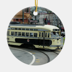 Ornement En Céramique Téléphérique de San Francisco