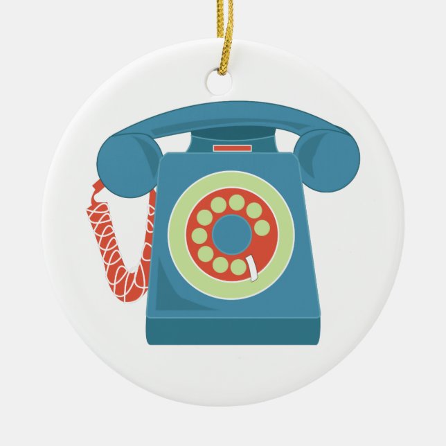 Ornement En Céramique Téléphone (Devant)