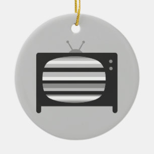 Ornement En Céramique Télévision rétro