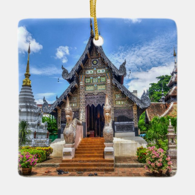 Ornement En Céramique temple de chiang mai (Devant)