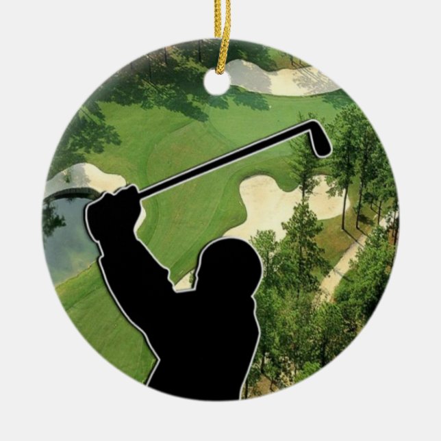 Ornement En Céramique Terrain de golf (Devant)