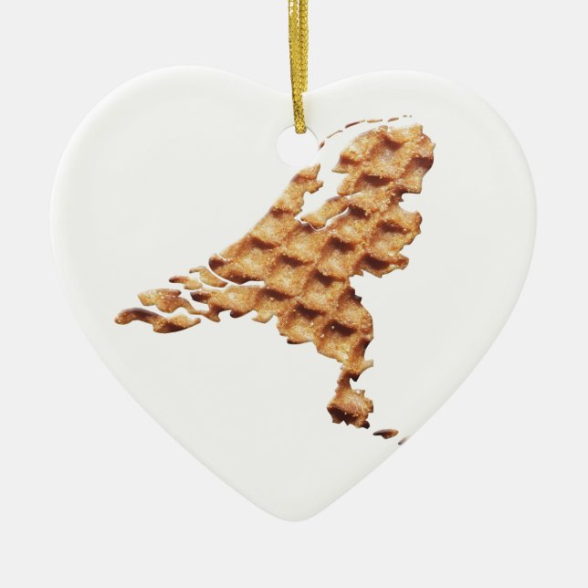 Ornement En Céramique Terre de Nederland Stroopwafel (Devant)