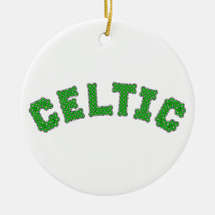 Ornement En Céramique Texte celtique