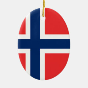 Ornement En Céramique The Flag of Norway - Scandinavia