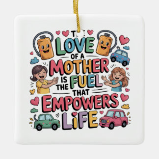 Ornement En Céramique The Love Of Mother Is The Fuel That Empowers Life