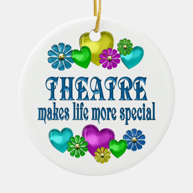 Ornement En Céramique Théâtre plus spécial (Devant)