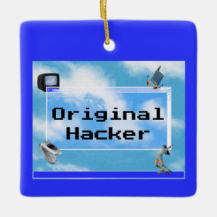Ornement En Céramique Thème Windows 95 personnalisé Hacker original