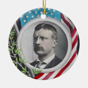 Ornement En Céramique Theodore Roosevelt