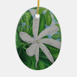 Ornement En Céramique Tiare Tahiti