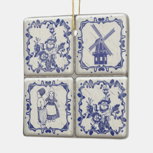 Ornement En Céramique Tiles de Delfts
