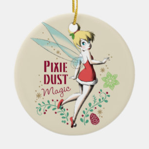Ornement En Céramique Tinker Bell   Magie Vintage Pixie Dust