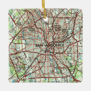 Ornement En Céramique Topo Vintage de San Antonio