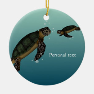 Ornement En Céramique Tortues de mer