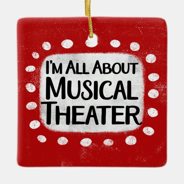 Ornement En Céramique Tout sur le théâtre musical Ornament (Devant)
