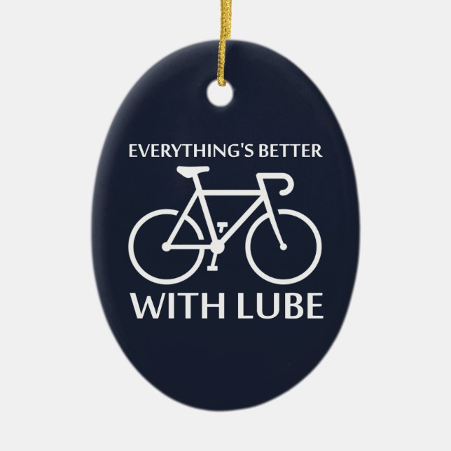 Ornement En Céramique Tout va mieux avec Lube (Devant)