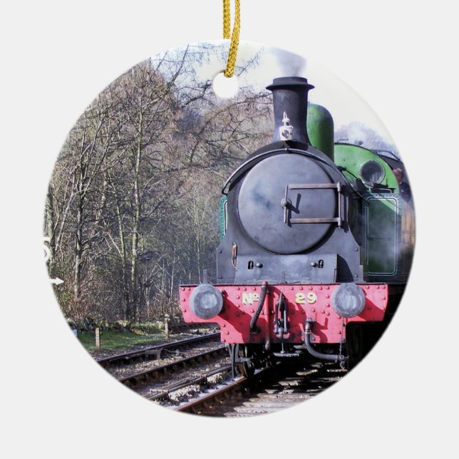 ORNEMENT EN CÉRAMIQUE TRAINS À VAPEUR (Devant)