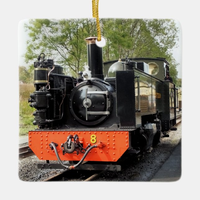 ORNEMENT EN CÉRAMIQUE TRAINS À VAPEUR (Devant)