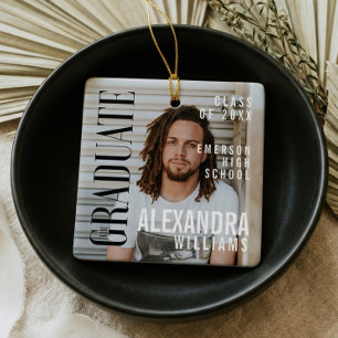 Ornement En Céramique Trendy Magazine Cover Inspired Graduation Keepsake