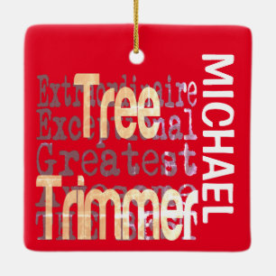 Ornement En Céramique Trimmer Arbre Extraordinaire PERSONNALISÉ