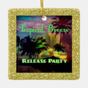 Ornement En Céramique Tropical Breeze Release Party multicolore