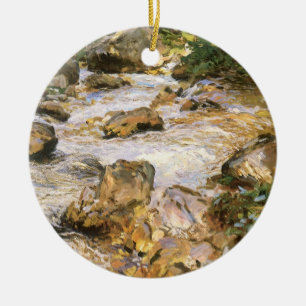 Ornement En Céramique Trout Stream in the Tyrol par John Singer Sargent
