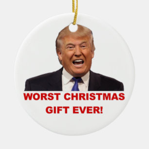 Ornement En Céramique Trump, le pire cadeau de Noël jamais fait ! Orneme
