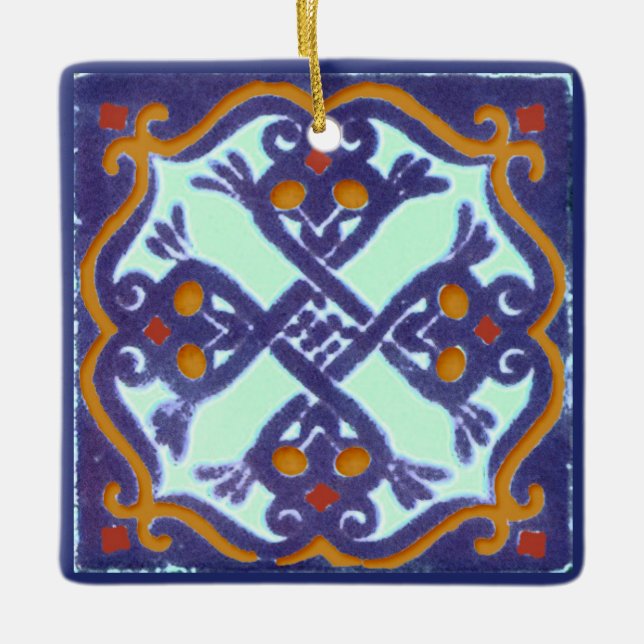 Ornement En Céramique Tuiles Talavera 4 (Devant)